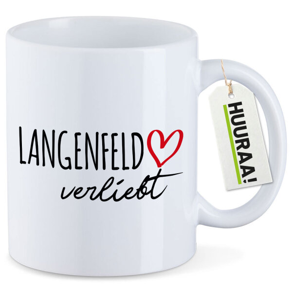 Kaffeetasse Langenfeld (Rheinland) verliebt 330ml