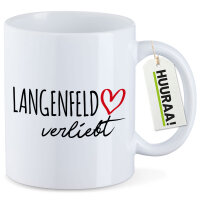 Kaffeetasse Langenfeld (Rheinland) verliebt 330ml