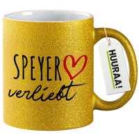Glitzertasse Speyer verliebt 330ml