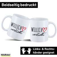 Kaffeetasse Willich verliebt 330ml