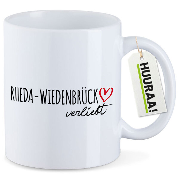 Kaffeetasse Rheda-Wiedenbrück verliebt 330ml