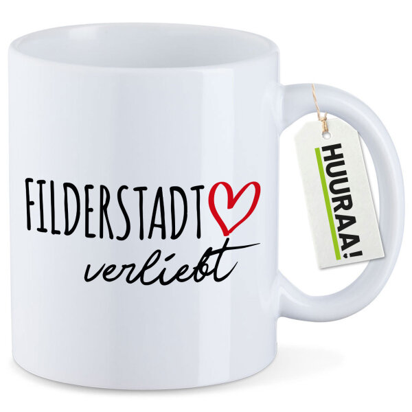 Kaffeetasse Filderstadt verliebt 330ml
