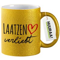 Glitzertasse Laatzen verliebt 330ml