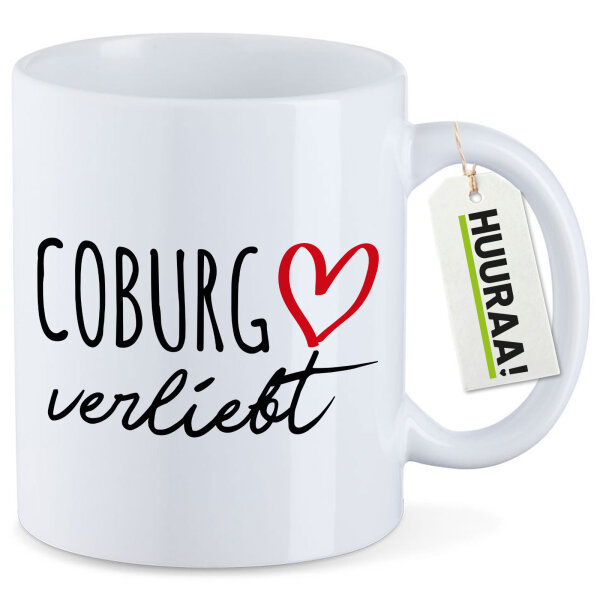 Kaffeetasse Coburg verliebt 330ml