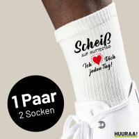 Unisex Socken Scheiß auf Muttertag liebe dich jeden...