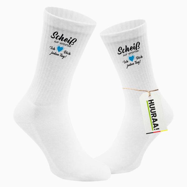 Unisex Socken Scheiß auf Vatertag liebe dich jeden Tag Baumwolle