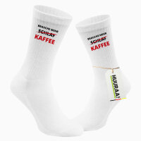 Unisex Socken Brauche mehr Schlaf Kaffee Größe...