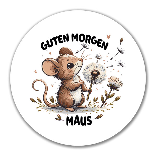 Aufkleber Guten Morgen Maus 10cm