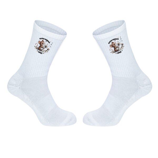 Unisex Socken Guten Morgen Maus Baumwolle