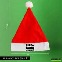 Weihnachtsmütze Bin da  kann losgehen
