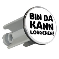 Waschbeckenstöpsel Bin da  kann losgehen 4cm...