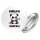 Button Endlich Montag grimmiger Panda rund