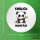 Button Endlich Montag grimmiger Panda rund
