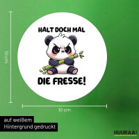 Aufkleber Halt die Fresse grimmiger Panda 10cm