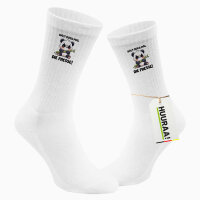 Unisex Socken Halt die Fresse grimmiger Panda Baumwolle