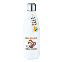 Trinkflasche Kein Kaffee keine Arbeit Eichhörnchen...