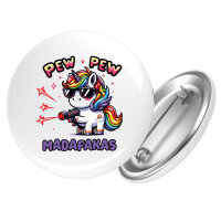 Button Pew Pew Madafakas cooles Einhorn