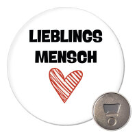 Magnet Lieblingsmensch Herz 59mm Kühlschrankmagnet