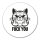 Aufkleber F*ck you grimmige Katze 10cm