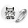 Button F*ck you grimmige Katze rund