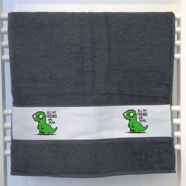 Handtuch All friends are dead T-Rex 50x100cm