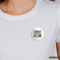 Button Beste Freunde Tiger rund