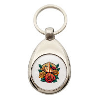 Schlüsselanhänger Mittelfinger Rosen...