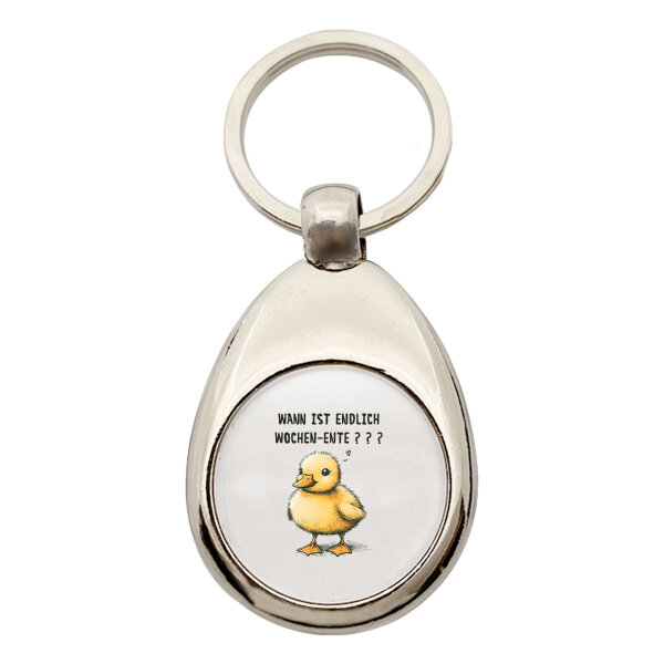 Schlüsselanhänger Endlich Wochen-Ente Wochenende Schlüsselring
