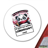 Aufkleber Verfressen, gehe Leidenschaft nach...