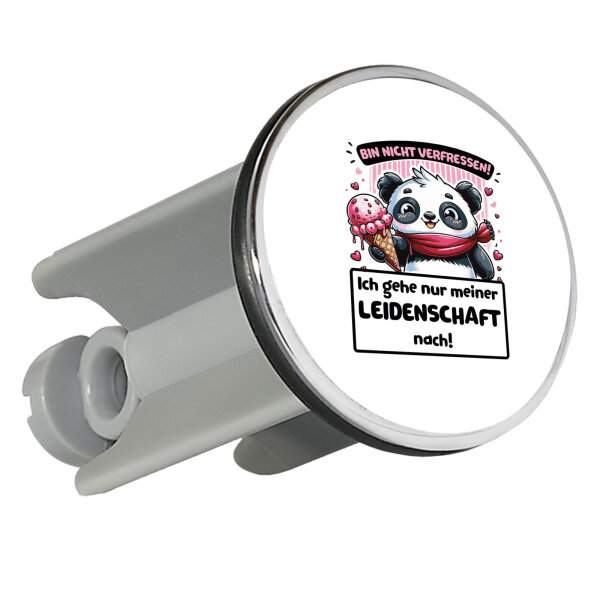 Waschbeckenstöpsel Verfressen, gehe Leidenschaft nach Pandabär 4cm Abflussstopfen