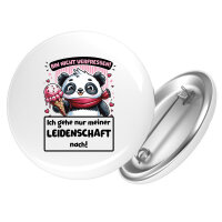 Button Verfressen, gehe Leidenschaft nach Pandabär