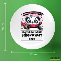 Button Verfressen, gehe Leidenschaft nach Pandabär