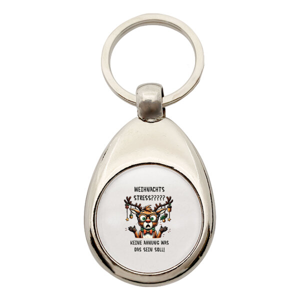 Schlüsselanhänger Weihnachtsstress Rentier