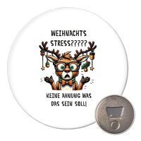 Magnet Weihnachtsstress Rentier 59mm...