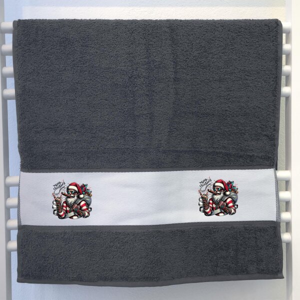 Handtuch Cooler Weihnachtsmann Merry Christmas 50x100cm