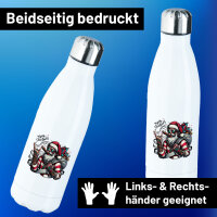 Trinkflasche Cooler Weihnachtsmann Merry Christmas 500ml...