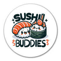 Aufkleber Sushi Buddies Sushirollen 10cm