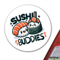 Aufkleber Sushi Buddies Sushirollen 10cm