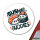 Aufkleber Sushi Buddies Sushirollen 10cm rund