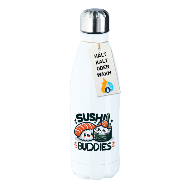 Edelstahl-Trinkflasche Sushi Buddies Sushirollen 500ml Wasserflasche