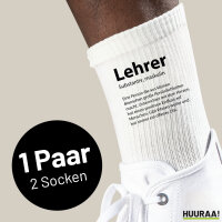 Unisex Socken Lehrer Definition Baumwolle