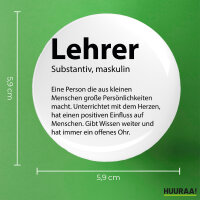 Button Lehrer Definition rund