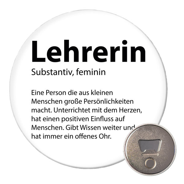 Magnet Lehrerin Definition 59mm Kühlschrankmagnet
