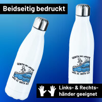 Edelstahl-Trinkflasche Genitiv ins Wasser Dativ ist 500ml...