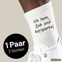 Unisex Socken Kam Sah und korigierte Korrektur Baumwolle