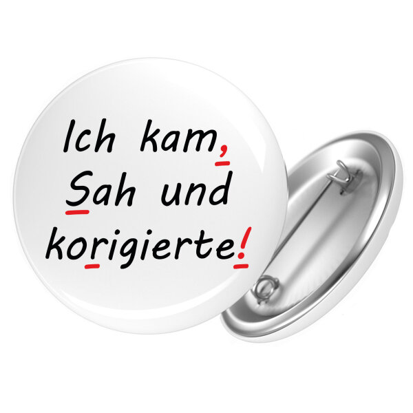 Button Kam Sah und korigierte Korrektur