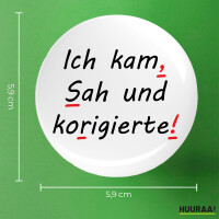 Button Kam Sah und korigierte Korrektur