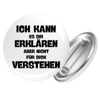 Button Kann es erklären nicht verstehen rund