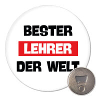 Magnet Bester Lehrer der Welt 59mm Kühlschrankmagnet...