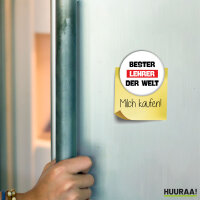 Magnet Bester Lehrer der Welt 59mm Kühlschrankmagnet